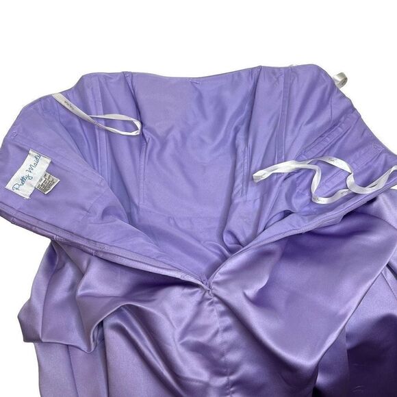 Pretty Maids lilac strapless cocktail dress size 12 - Picture 11 of 16